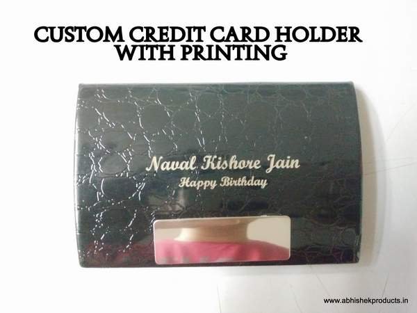 Card holder with printing for gifting